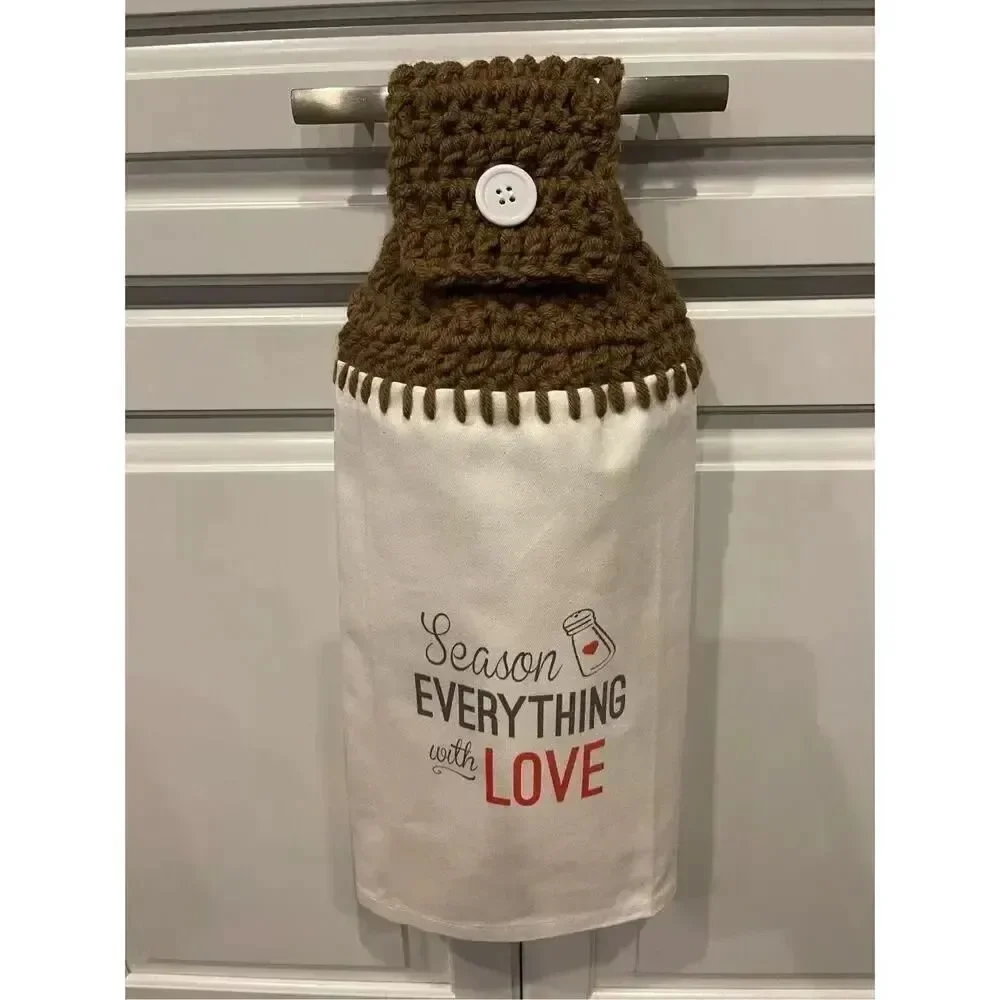 Crochet Top Kitchen Towel- Season Everything With Love